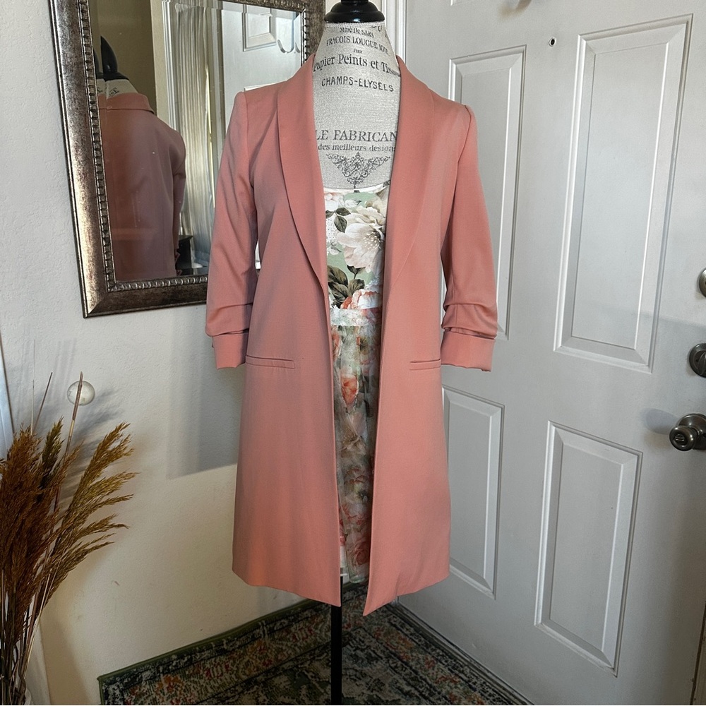 Alice + Olivia Dusty Pink Muriel Jacket - Picture 4 of 9